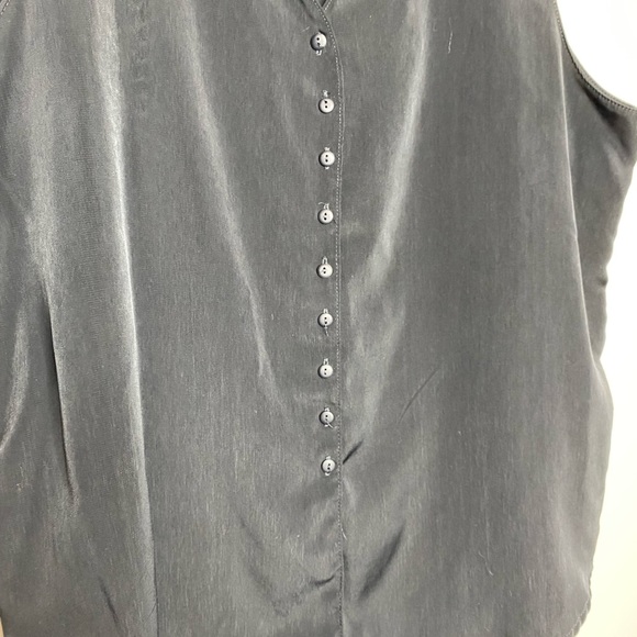 Whitney Collection Black Button Up Vest Size XL - Picture 3 of 7